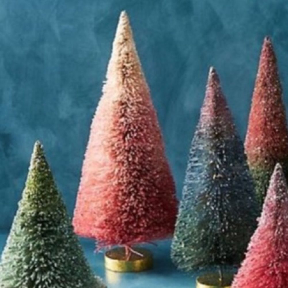 Anthropologie Ombré Sisal Tree Christmas Decoration